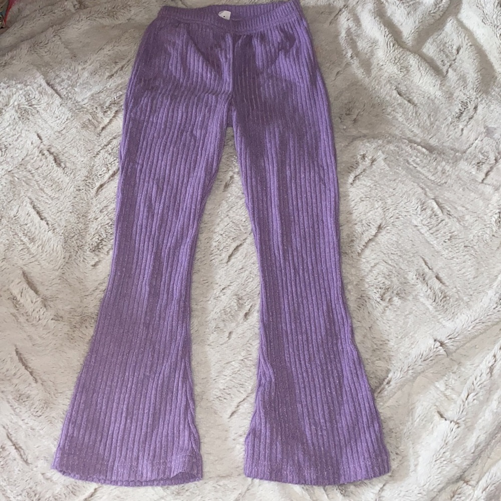 Purple Ribbed Knit Top - Picture 3 of 3